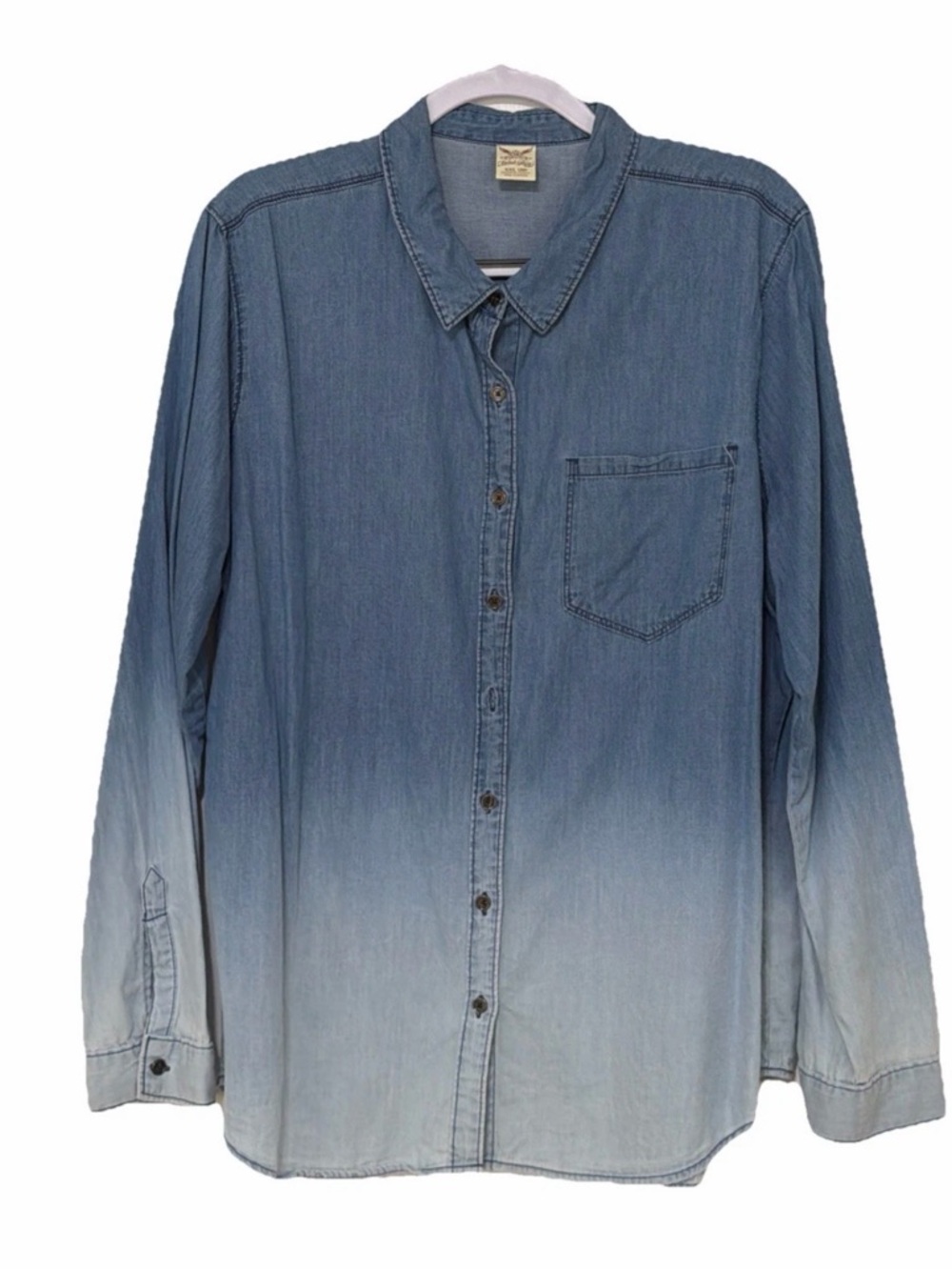 FADED GLORY Women’s Ombré Denim Top